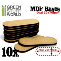 SOCLES OVALES 25X70MM EN MDF
