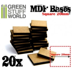 SOCLES CARRÉS 20 MM EN MDF
