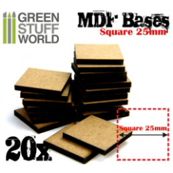 SOCLES CARRÉS 25 MM EN MDF