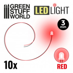 LUMIÈRES LED ROUGE - 3MM