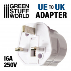 ADAPTATEUR DE PRISE UE-UK BLANC