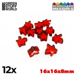 MEEPLES 16X16X8MM - ROUGE