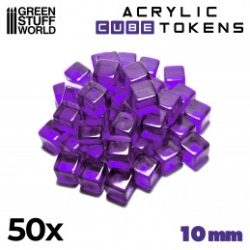 JETONS - CUBES VIOLET 10MM