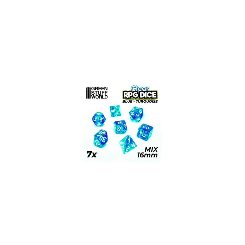 Lot De 7 Dés Multiformes – 16 Mm, Violet Transparent, Pour Jeux De Société