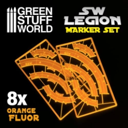 MARQUEURS DE LIGNE DE TIR (LEGION) ORANGE FLUOR