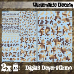 DECALCOMANIES A L'EAU - CAMOUFLAGE DÉSERT DIGITAL
