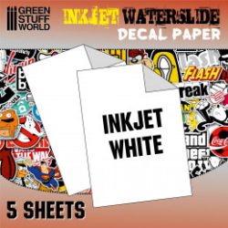 Décalcomanies Chiffres Blancs INTERDECAL - 0,36-0,85mm, 55x40mm, Papier Qualité