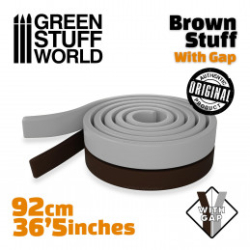 RÉSINE MARRON EN BANDE 92 CM - 36.5 POUCES AVEC SÉPARATION