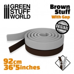 RÉSINE MARRON EN BANDE 92 CM - 36.5 POUCES AVEC SÉPARATION