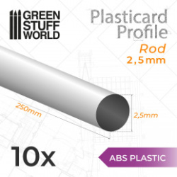 PLASTICARD PROFILÉ TIGE ROND 2,5MM