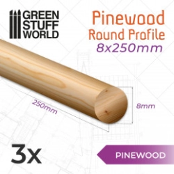 BOIS - PROFIL ROND 8X250MM