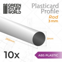 PLASTICARD PROFILÉ TIGE ROND 3 MM