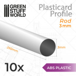 PLASTICARD PROFILÉ TIGE ROND 3 MM