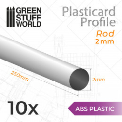 PLASTICARD PROFILÉ TIGE ROND 2 MM