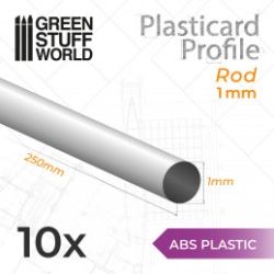 PLASTICARD PROFILÉ TIGE ROND 1MM