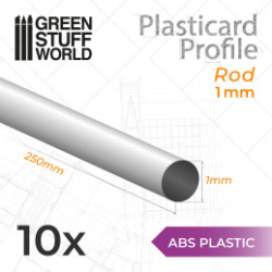PLASTICARD PROFILÉ TIGE ROND 1MM