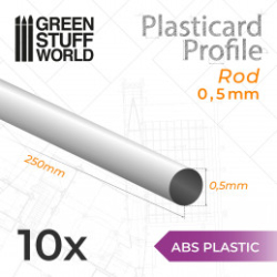 PLASTICARD PROFILÉ TIGE ROND 0'5MM