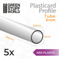 PLASTICARD PROFILÉ TUBE ROND 6MM