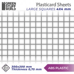 PLAQUE DE PLASTICARD TEXTURÉ CARRÉS GRANDS