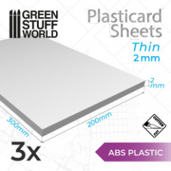 PLAQUE DE PLASTICARD - 2 MM - COMBOX3 FEUILLES