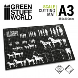 TAPIS DE DÉCOUPE AVEC ÉCHELLES A3