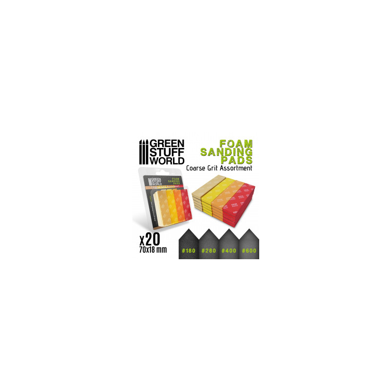 Bestechno Éponges De Ponçage Lot De 12 - Assortiment Grossier, Moyen, Fin, Superfin - Blocs Réutilisables Lavables