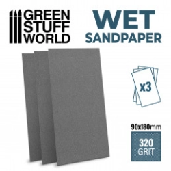 PAPIER DE VERRE HUMIDE ET WATERPROOF 180X90MM - GRAIN 320