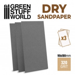 PAPIER DE VERRE 180X90MM - DRY - GRAIN 320
