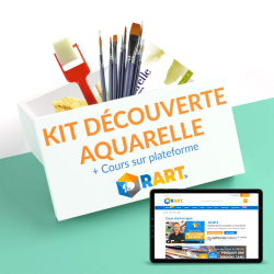 Kit Découverte de l'Aquarelle + Cours sur plateforme