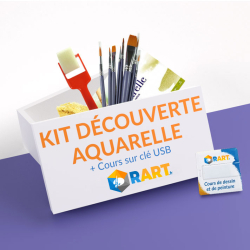 Kit Découverte de l'Aquarelle + Cours sur clef USB