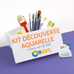 Kit Découverte de l'Aquarelle + Cours sur clef USB