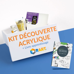 Kit Découverte de l'Acrylique+ Livre d'apprentissage