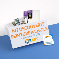 Kit Découverte de la peinture à l'huile + Cours sur clef USB