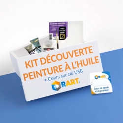 Kit Découverte de la peinture à l'huile + Cours sur clef USB