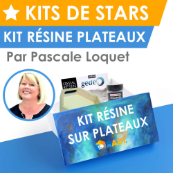 Kit Résine sur plateaux par Pascale Loquet