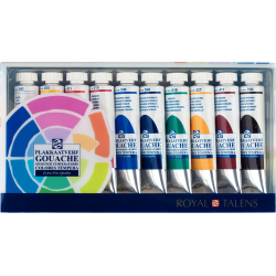 Coffret de 10 gouaches 20ml - Talens