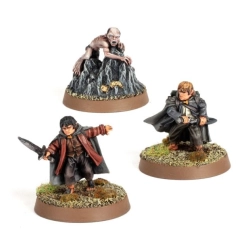 Frodo Baggins™, Samwise Gamgee™ & Gollum™ à Emyn Muil