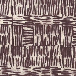 Savane Choco Lokta ciré bords frangés 50x75cm