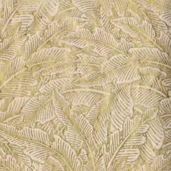 Verdure Or fond blanc sur lokta 50x75cm