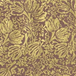 Tulipes Or sur Lokta taupe 50x75cm