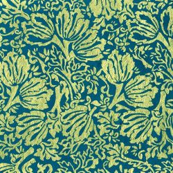 Tulipes Or sur Lokta bleu 50x75cm