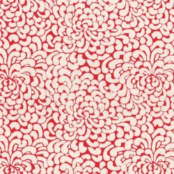 Virginie Kikou rouge sur lokta naturel 50x75cm