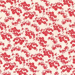 Virginie Printemps rouge sur lokta naturel 50x75cm