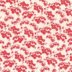 Virginie Printemps rouge sur lokta naturel 50x75cm