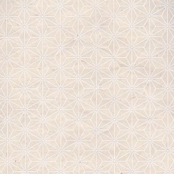Sashiko Ivoire sérigraphié sur lokta 50x75cm
