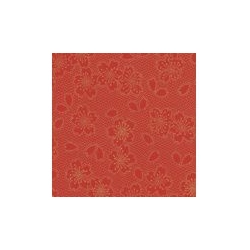 Hanami Rouge et Or sur papier indien 100g 50x70cm