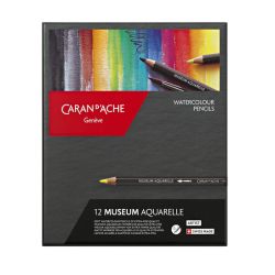 Coffret de 12 crayons aquarelle extra-fins Museum - Caran d'Ache