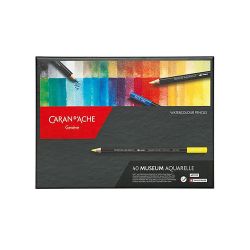 Coffret de 40 crayons aquarelle extra-fins Museum - Caran d'Ache