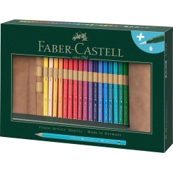 Trousse cuir avec 30 crayons Albrecht Dürer + accessoires