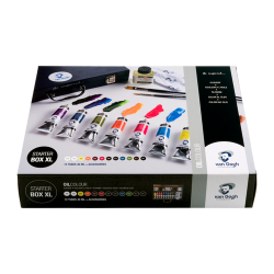 Coffret Starter XL de 12 tubes de peinture à l'Huile Van Gogh - 40ml + accessoires